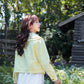 Scallop Collar Jacket (Pastel Yellow)