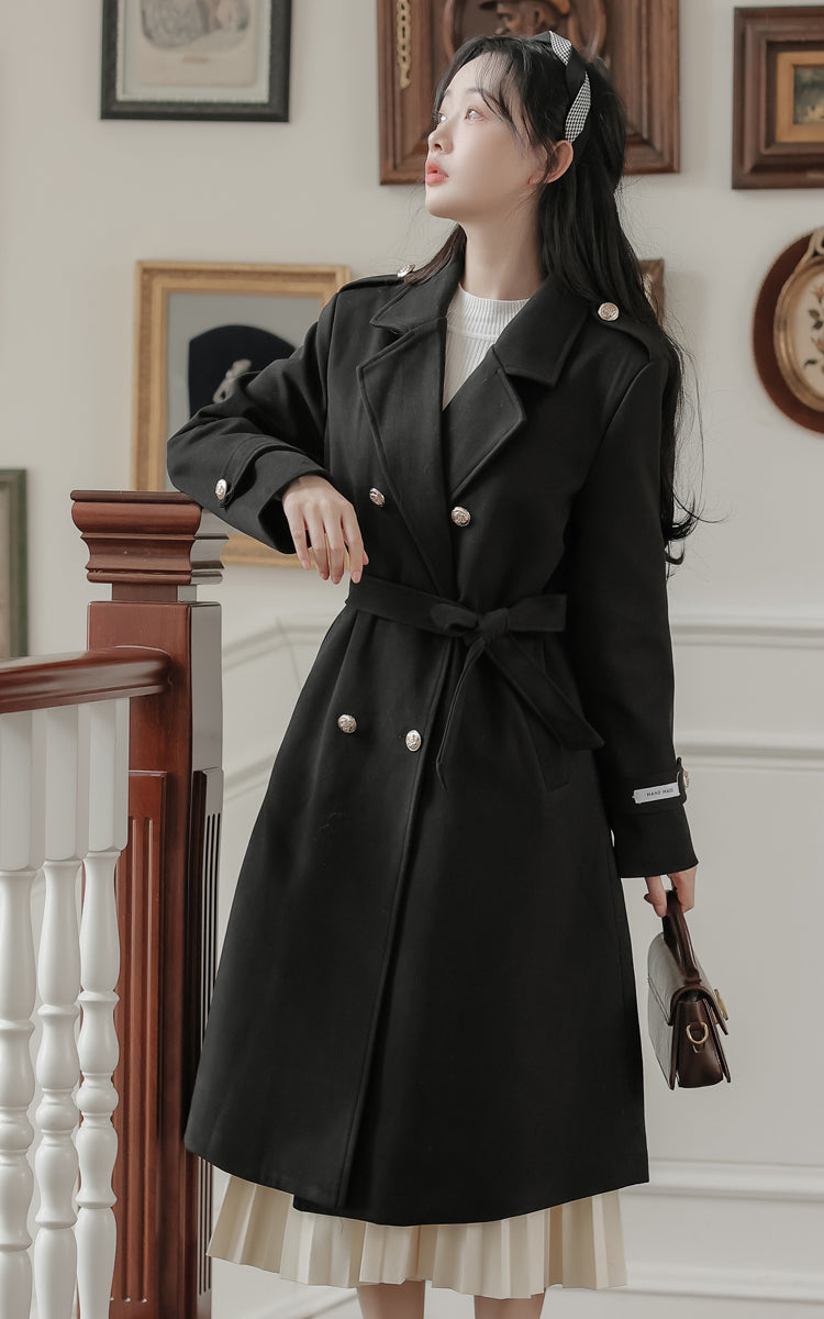 Classic Double Breasted Coat (2 Colors)