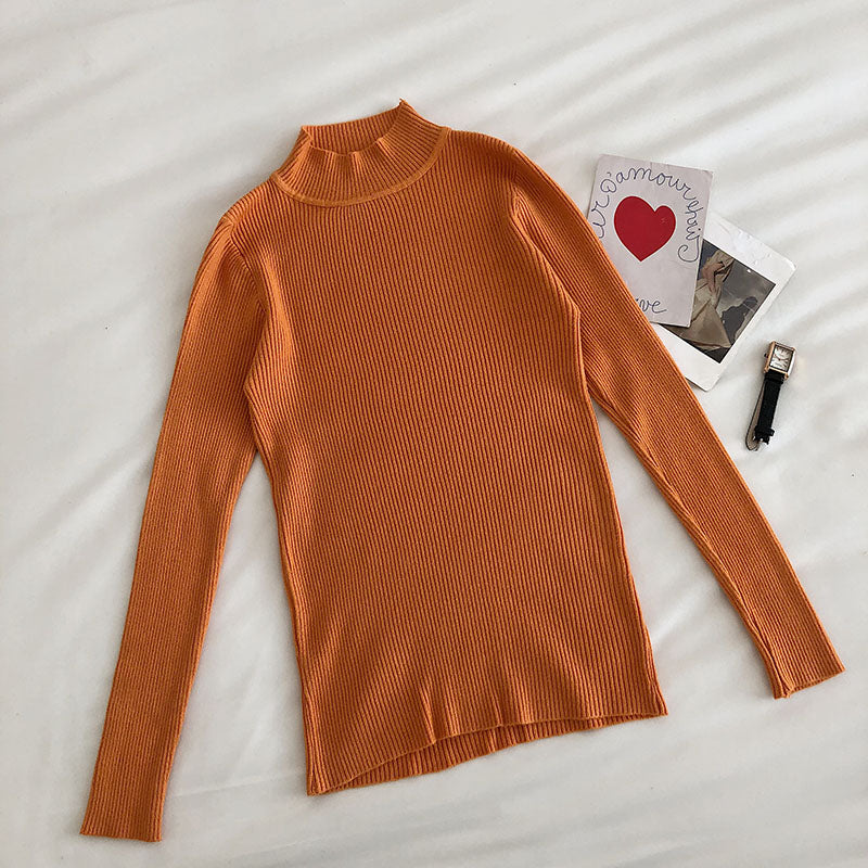 Basic Mock Neck Sweater (14 Colors)
