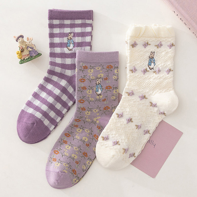 Peter Rabbit Sock Set (Purple) – Megoosta Fashion