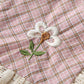 Cottage Flower Plaid Blouse (Pink)