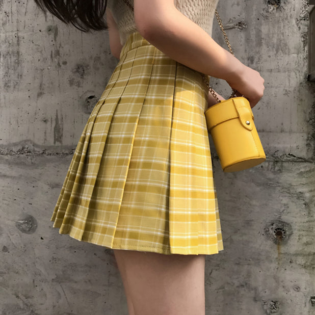 Citrus Plaid Tennis Skirt (2 Colors)