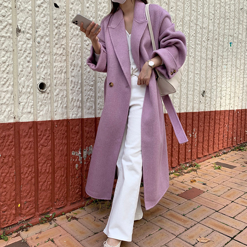 Cuffed Sleeve Coat (3 Colors)