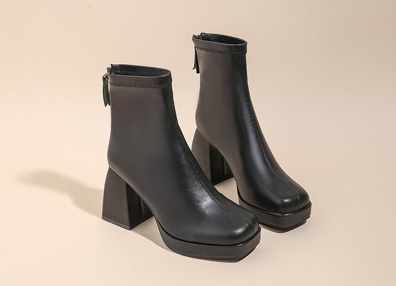 High Ankle Platform Boots (3 Colors)