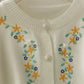 Floral Embroidered Cardigan (2 Colors)