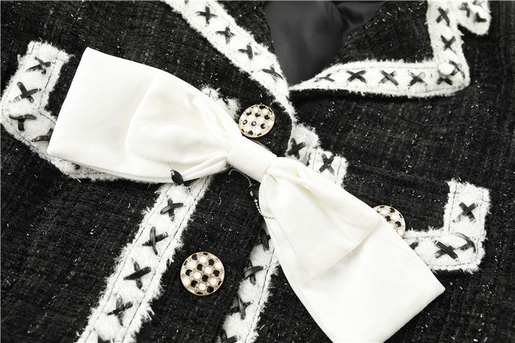 Simple Chic Tweed Set (Black)