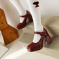 Classy Mary Jane Block Heels (3 Colors)