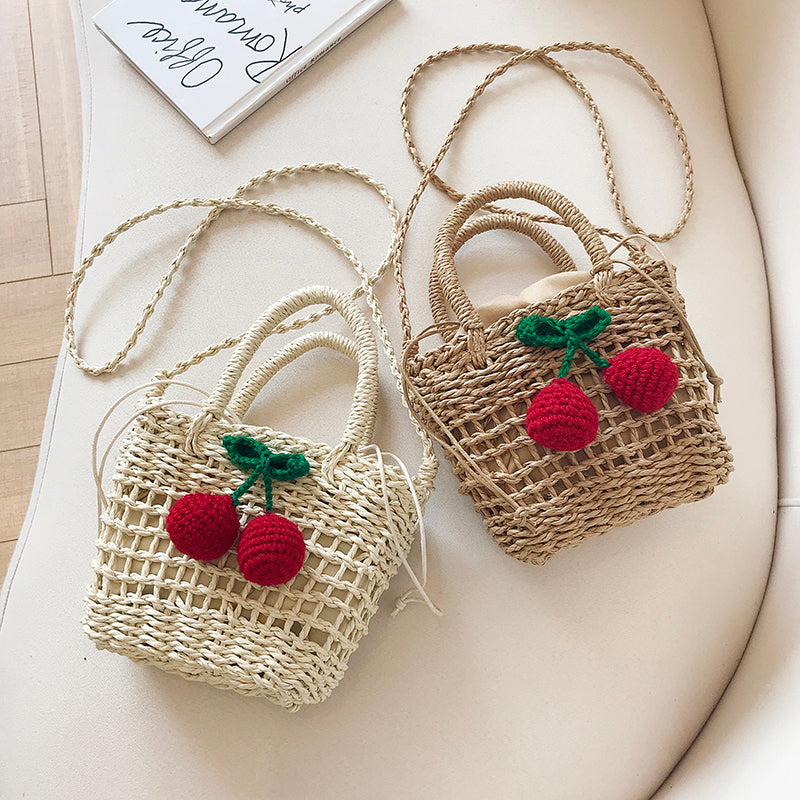 Cherry Straw Bag (2 Colors)