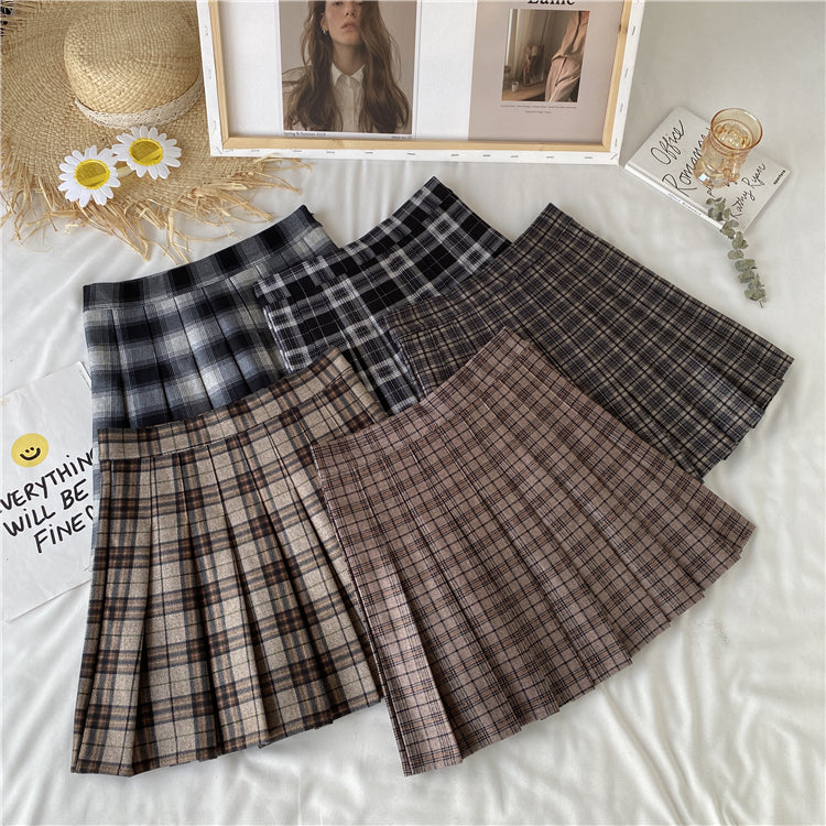 Multi Plaid Tennis Skirt (5 Colors)