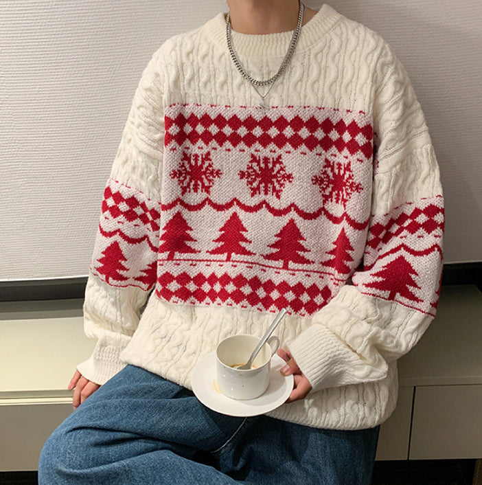 Snowy Christmas Tree Sweater (2 Colors)