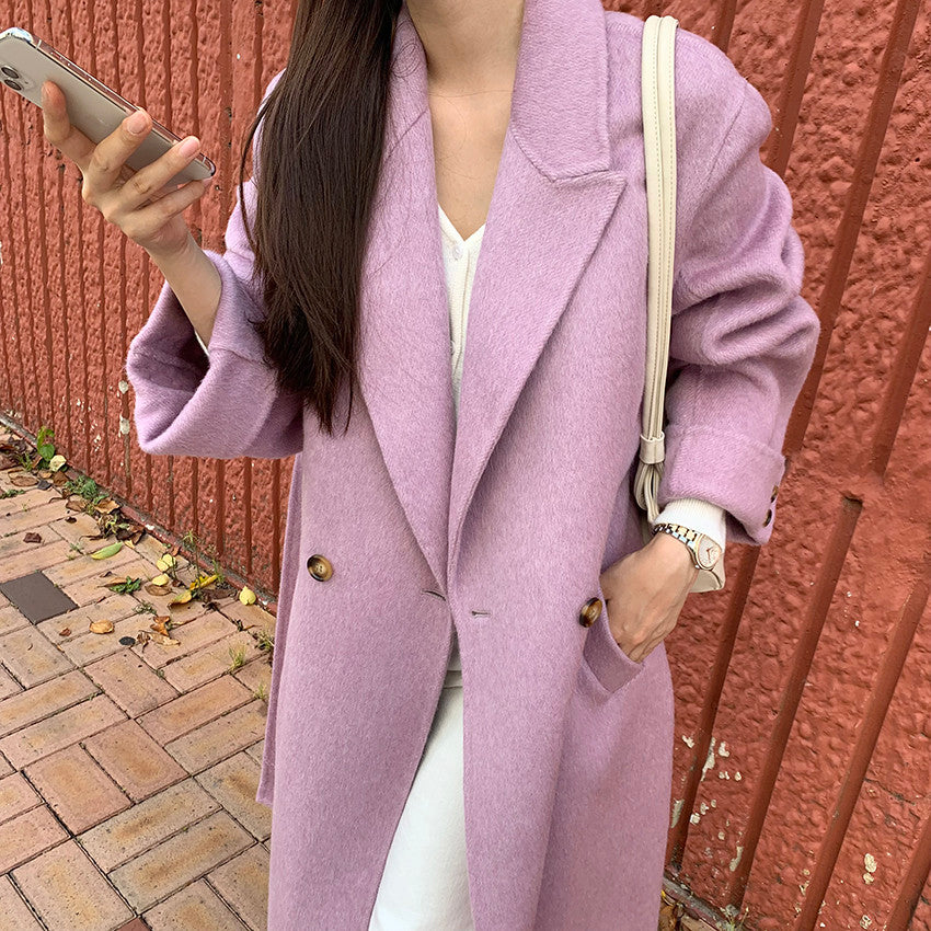 Cuffed Sleeve Coat (3 Colors)