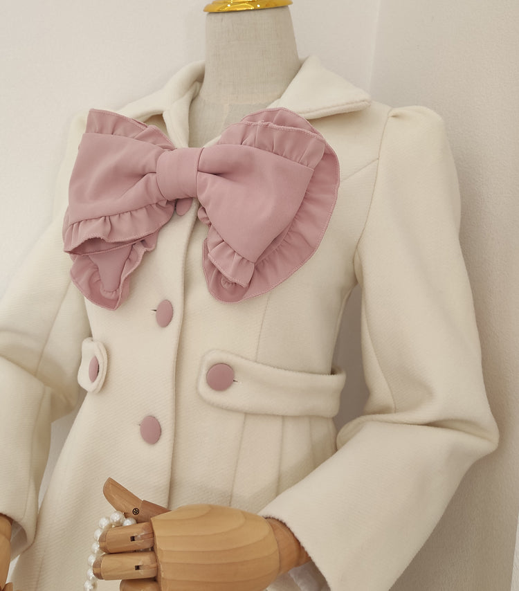 Sweet Bow Dress Coat (2 Colors)