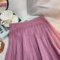 Pleated Knit Mini Skirt (8 Colors)