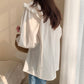 Daisy Chain Embroidered Button Up Shirt (White)
