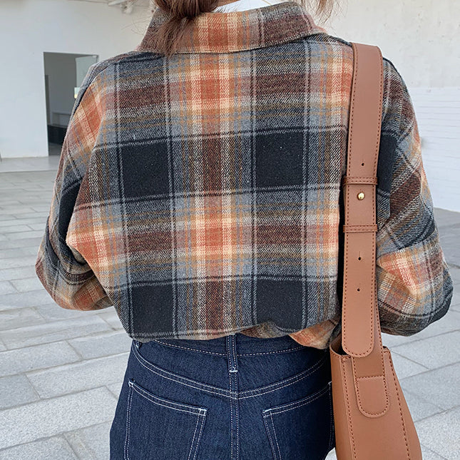 Pumpkin Spice Plaid Shirt (2 Colors)