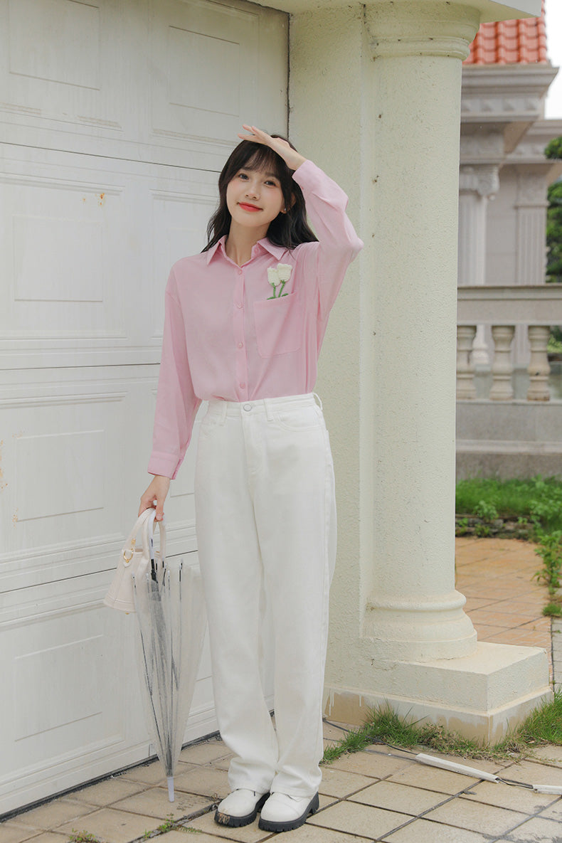 Tulip Lover Blouse (Pink)
