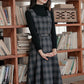 Academia Plaid Pinafore Midi Dress (2 Colors)