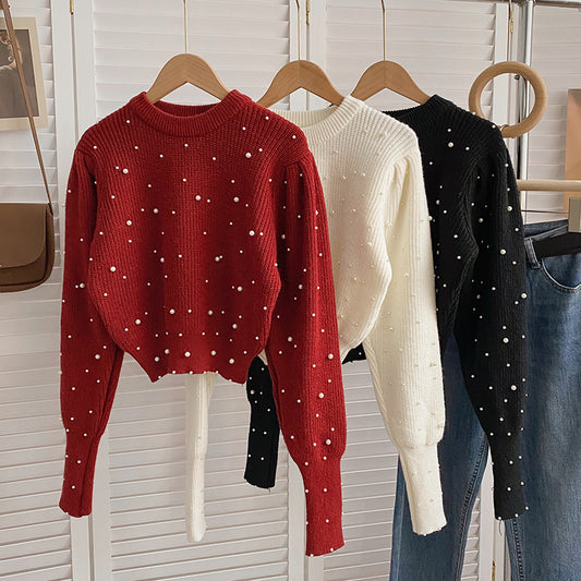 Pearl Cropped Sweater (3 Colors)