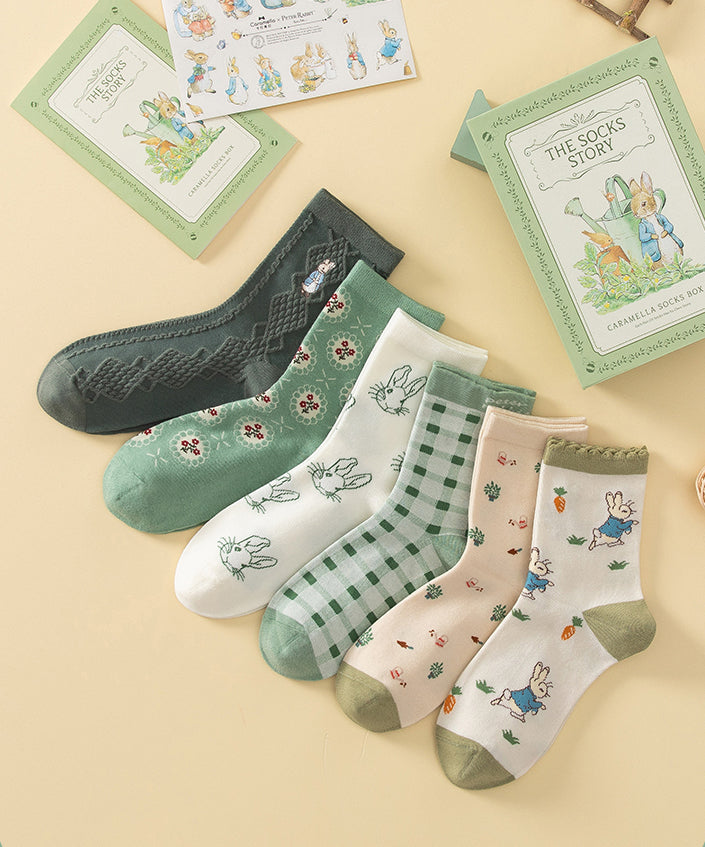 Peter Rabbit Socks Gift Box (Green)