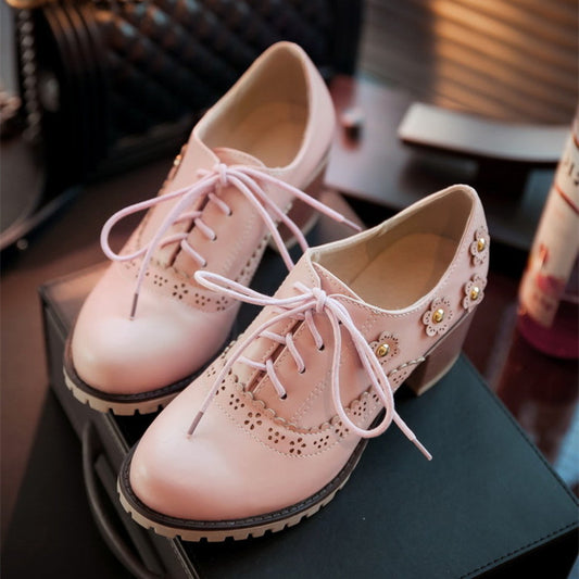 Flower Oxford Booties (4 Colors)