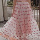 Glitter Hearts Tulle Maxi Dress (2 Colors)