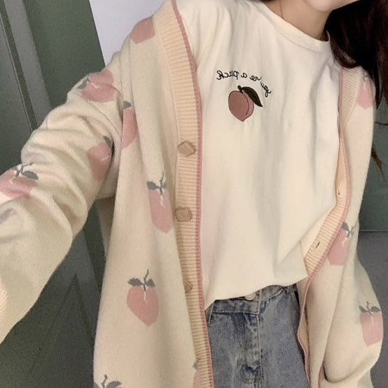 Peach Cardigan (2 Colors)