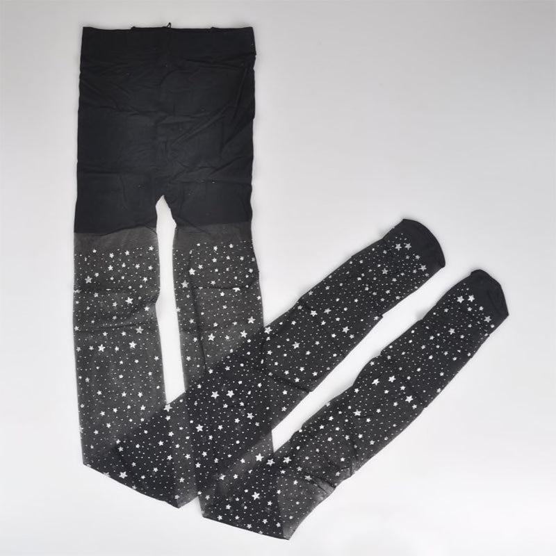 Starry Sheer Tights (Black)