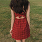 Plaid Cami Dress (Red)