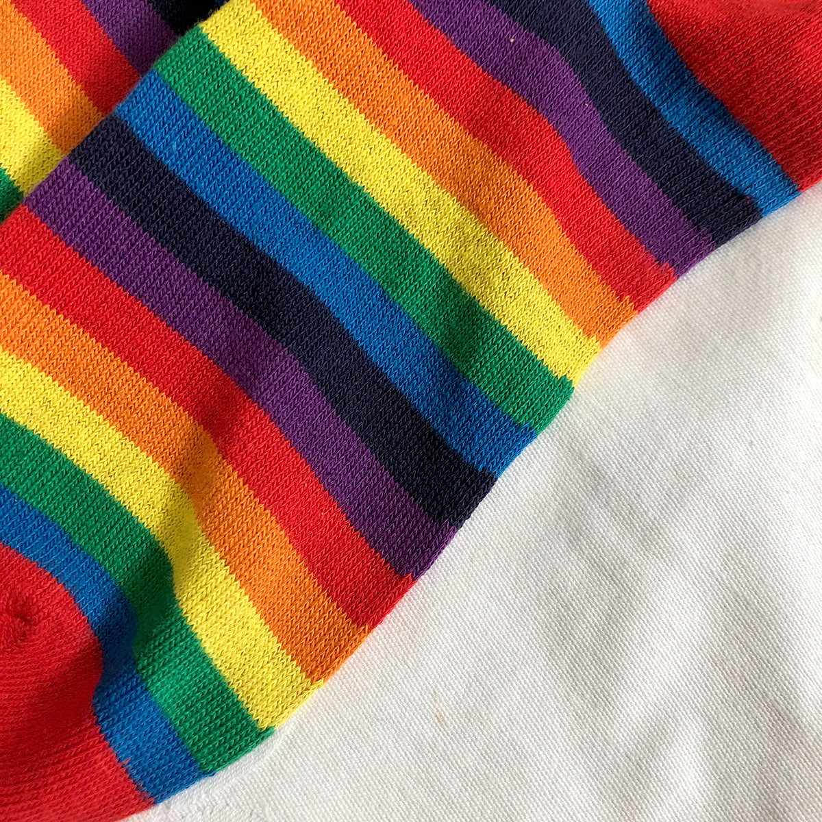 Rainbow Stripe Socks (Multicolor)