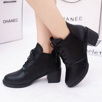 Lace Up Booties (Black)
