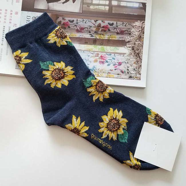 Sunflower Socks (5 Colors)