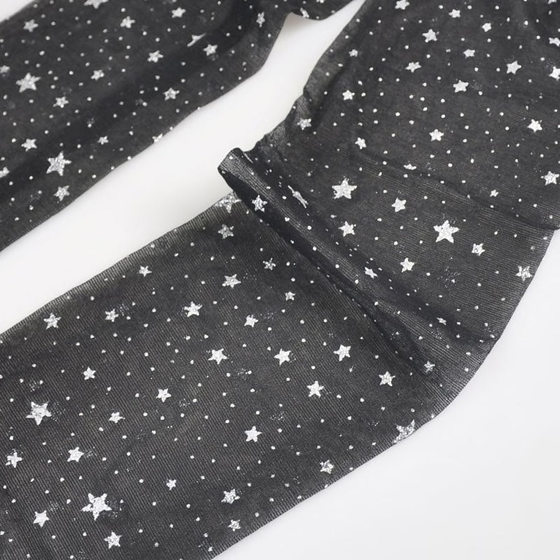Starry Sheer Tights (Black)