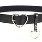 Heart Buckle Belt (Black)