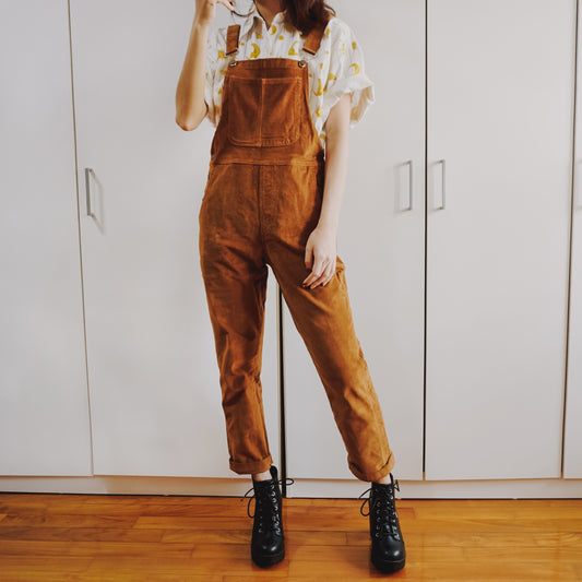 Corduroy Overalls (Mustard)