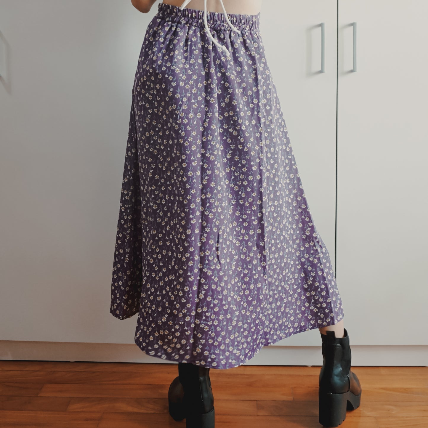 Daisy Midi Skirt (Purple)