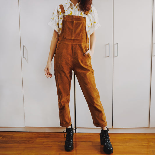 Corduroy Overalls (Mustard)