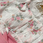 Spring Fling Lace Up Floral Dress (White/Pink)